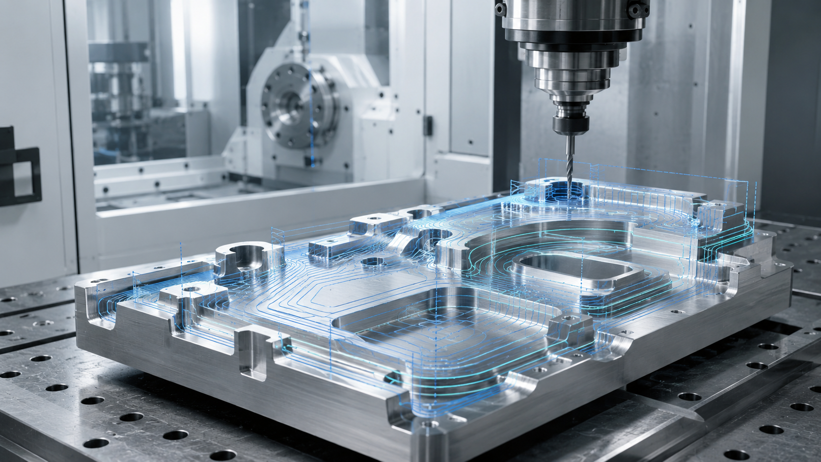 CNC apdirbimo ir CAM trajektorijų vizualas